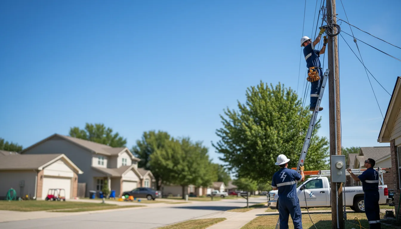 Residential electrician providing installation services in Castleberry, AL